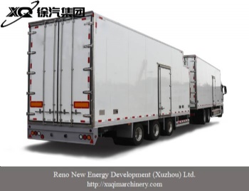 Frozen fresh mid-mounted axle trailer