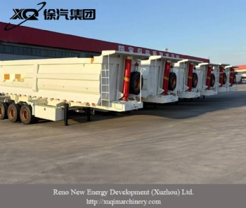 80 Ton U Shape Rear Dump Semi Trailer YC