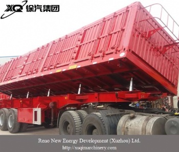 Dumping semi-trailer truck GY