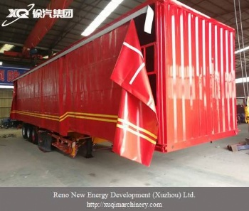 Canvas side curtain box semi-trailer GY